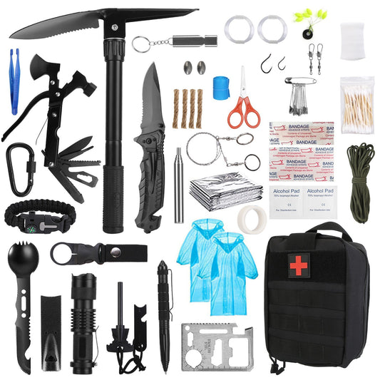 121-Piece Survival Kit - Professional Emergency & Outdoor Survival Gear