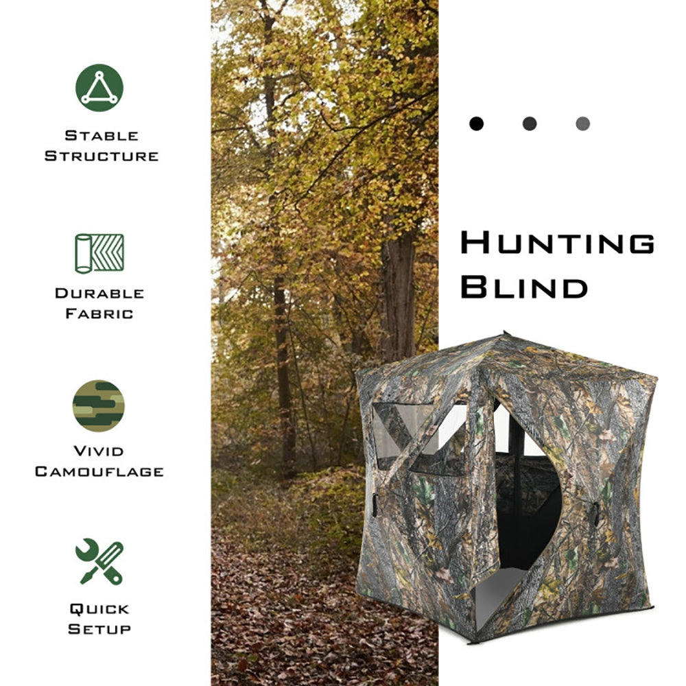 3 Person Portable Pop-Up Ground Hunting Blind