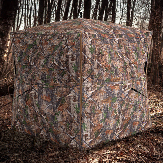 Hunting Blind - 360 Degree See-Through Portable Ground Blind